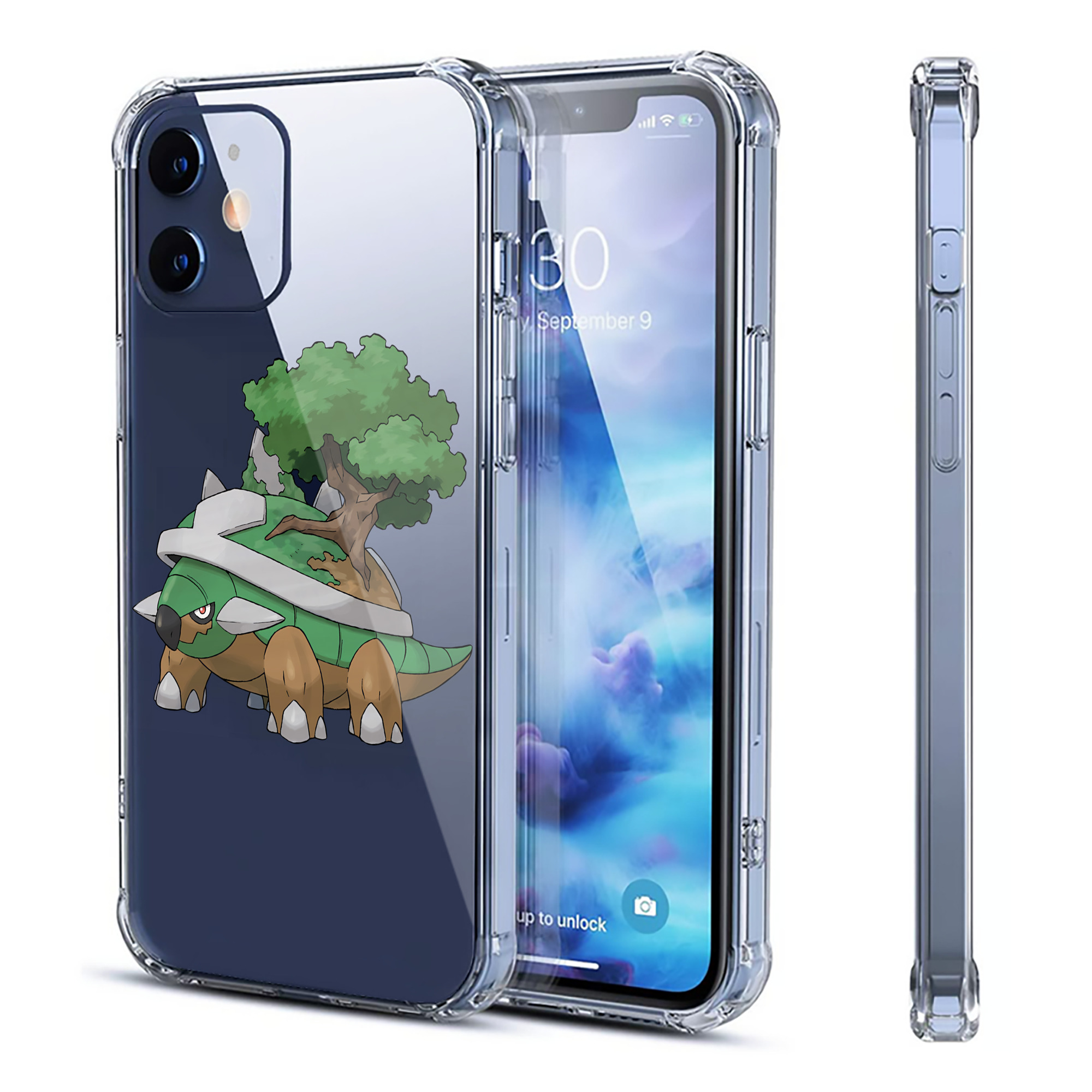 （画像用） ポケットモンスター Pokémon 【iPhone 12シリーズ対応】透明スマホケース（クリアソフトケース）